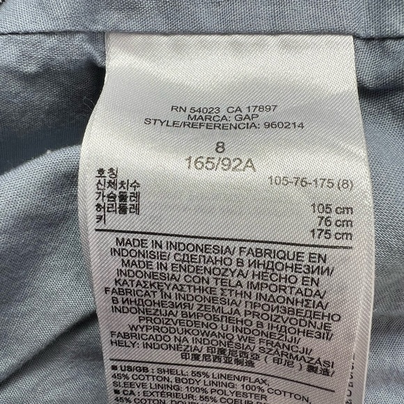 Gap Linen Cotton Blend Preppy Blazer - Picture 9 of 10